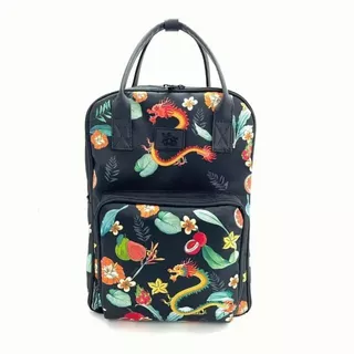 Mochila Maternal Poly Dragons Con Cambiador + Portamamaderas