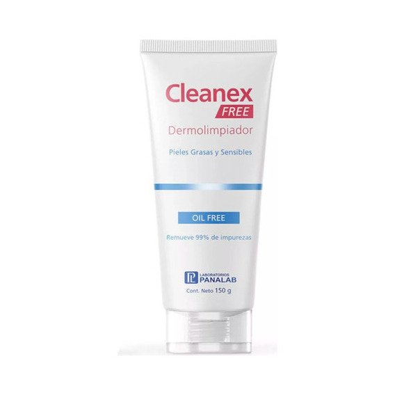 Cleanex Free Gel Limpiador 150gr. Piel Sensible. Tipo de piel Grasa