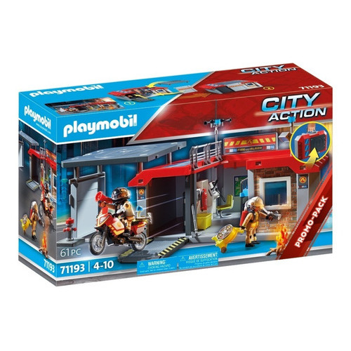 Playmobil Parque De Bomberos 71193 Cantidad De Piezas 61
