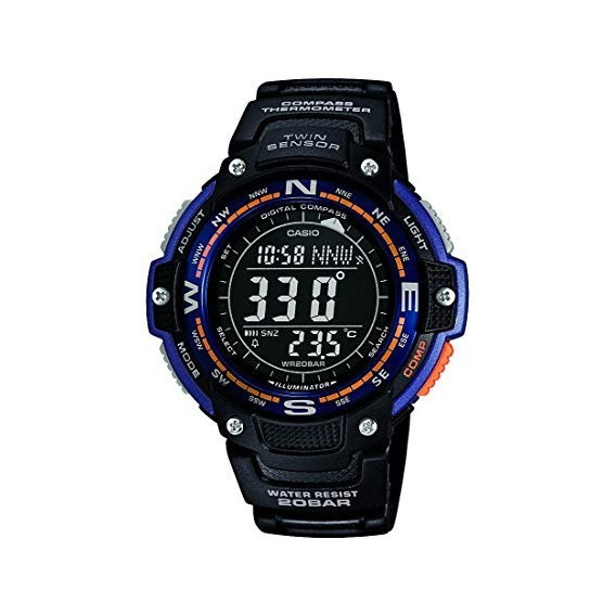 Reloj Casio Sgw100 Azul Brujula Termomentro Alarma 200m