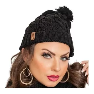 Touca Toca Gorro Para Cabeça Feminina Look Pompom Blogueira