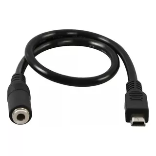 Cable Mini Usb Macho A 3.5 Hembra Auxiliar  30cm Gopro Hero3