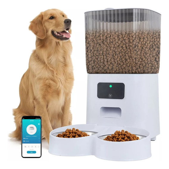 Dispensador De Comida Comedero Para Perro Y Gatos Con Cámara