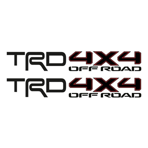 Sticker Trd 4x4 Off Road Para Batea Compatible Con Tacoma T5 Color Como Esta En La Imagen