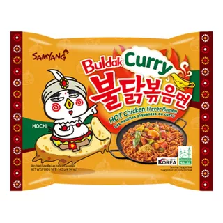 Ramen Coreano Buldak Curry Picante Paquete 4 Pzas