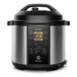 Panela De Pressão Elétrica Pcc20 6l Inox Preta Electrolux Frequência 60 Hz 220v