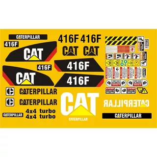 Calcomanías Para Retroexcavadora Caterpillar 416f