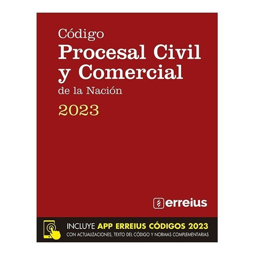 Código Procesal Civil Y Comercial De La Nación Ultima Edicio