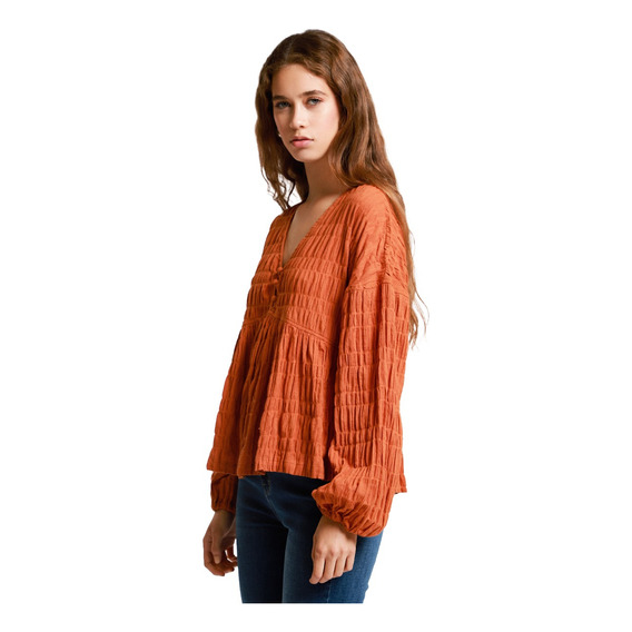 Blusa Manga Larga Lob Dbta1606 Mujer