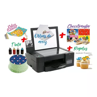 150 Obleas Comestibles +  Kit Tinta + Impresora Brother Gift