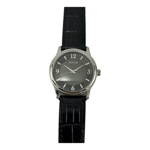 96a306 Reloj Bulova Classic Corp 38mm Negro/plateado Color de la correa Negro
