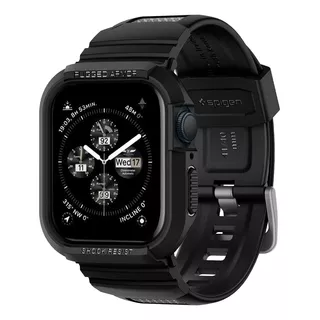 Pulso Estuche Para Apple Watch Series (41 Mm/40 Mm) | Spigen Rugged Armor Pro | Negro