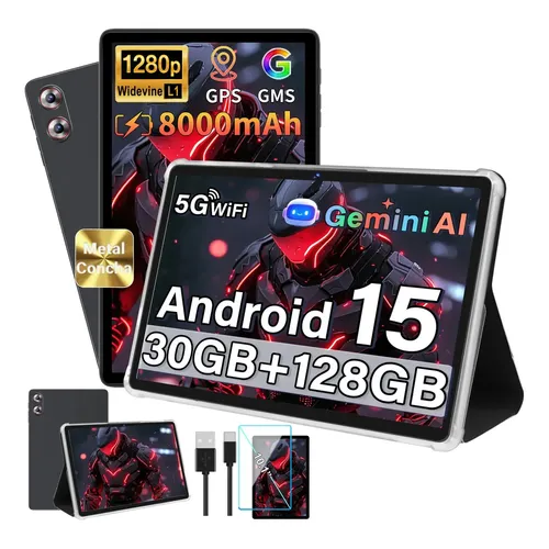 Gemini AI搭載 Androidタブレット 10.5インチ 2026 Android 15 Com Gemini Ai Tablet 10 Polegadas Com 30gb Ram+