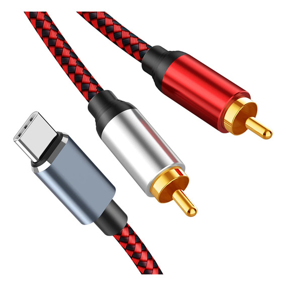 Cable De Audio Usb C A 2 Rca Cable De Audio C Macho A 2 Rca