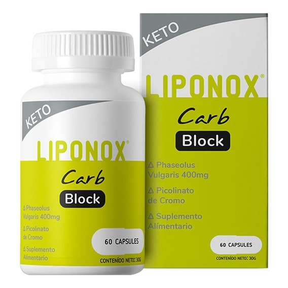 Bloqueador De Carbohidratos Keto Liponox Carb Block Sabor Sin sabor