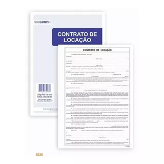 Bloco Contrato De Locação Sidgraph 100 Fls