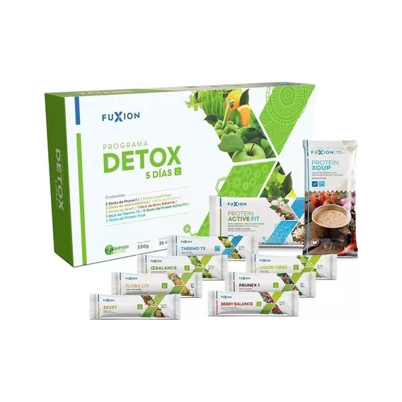 Detox 5 Dias Fuxion Revitaliza Tu Cuerpo & Limpieza 26sticks
