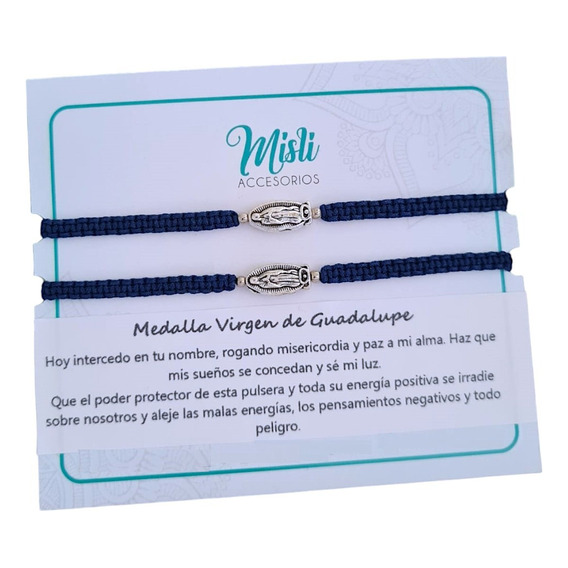 Pulseras Tejidas De Protección Virgen De Guadalupe