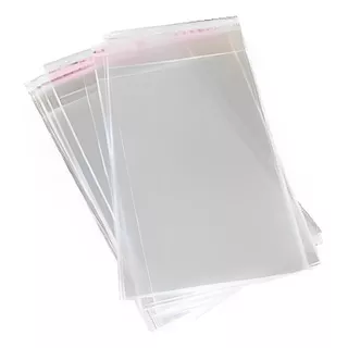 Saco Transparente 500 Und C/ Aba Adesivado Plástico 15x21