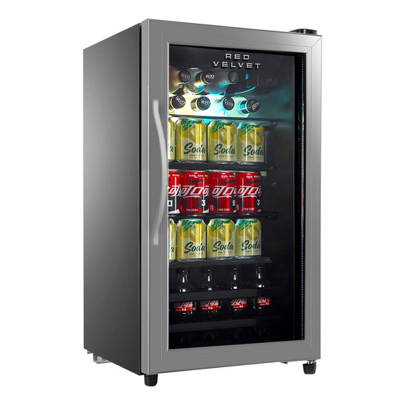 Frigobar Enfriador Bebidas Acero Vinos 76 Litros 2.7 Ft³