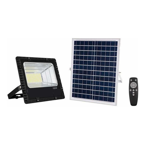 Reflector Solar Led 100w Con Control Remoto