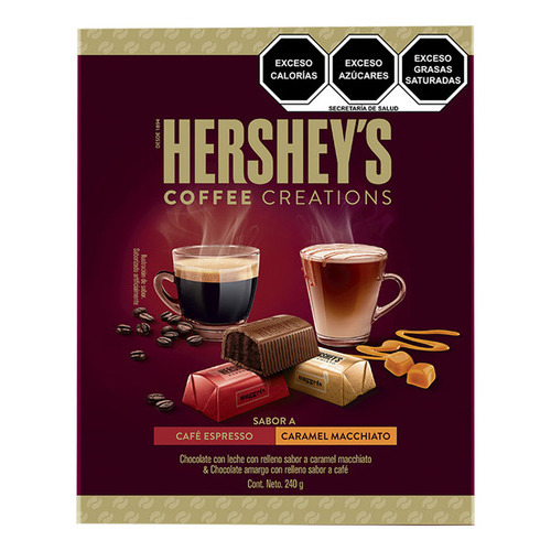 Chocolates Rellenos Hershey's Caramel Macchiato y Espresso 240g