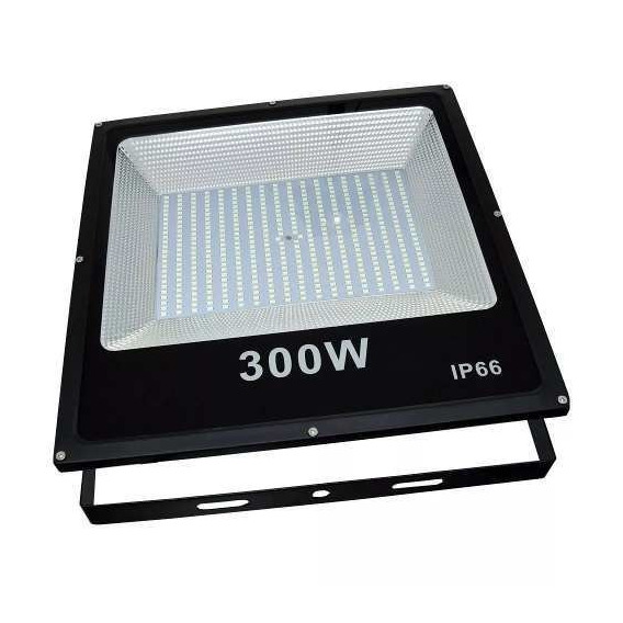 Reflector LED Genérica Micro LED 300W con luz blanco frío y carcasa negro 110V/220V