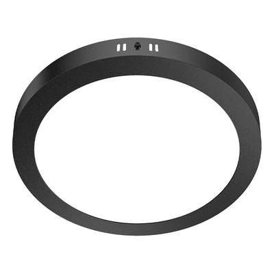 Plafon Led 24w Negro Redondo Blanco Calido X5 Negro