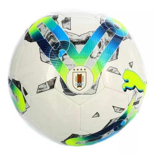 Pelota Auf Puma Futbol Uruguayo Tamaño 5 Campo Cancha Color Blanco/azul