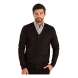 Sweater Cardigan Liso Negro 60392