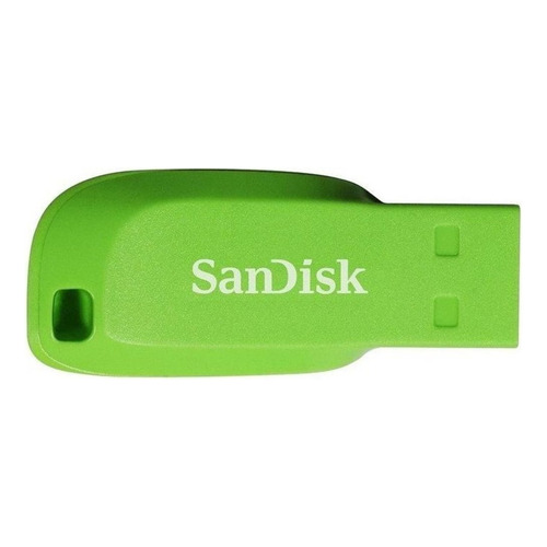 Pendrive SanDisk Cruzer Blade 16GB 2.0 verde eléctrico