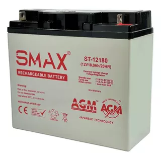 Batería Recargable 12v 18ah 19ah 20ah Multipropósito, Smax
