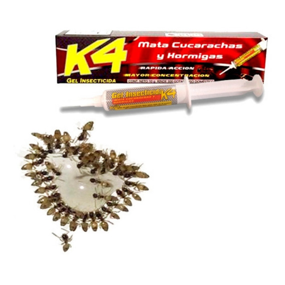 Mata Cucarachas Hormigas K4 Gel