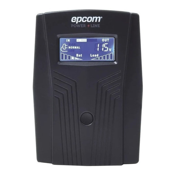 Regulador No Break Epcom 850 Va 6 Tomas Nema 5-15r Color Negro