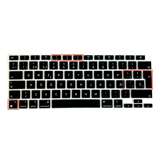 Cubre Teclado En Español Para Macbook Air 13  2020 M1 A2337