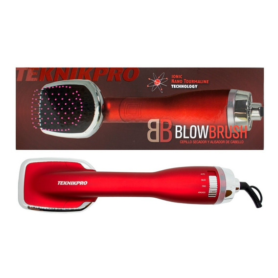 Teknikpro Blow Brush Cepillo Alisador Electrico Secador Pelo