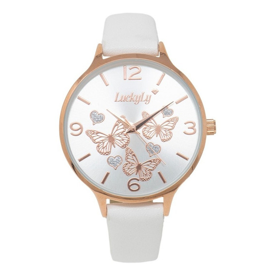 Reloj Dama Mujer, Analógico Cuarzo, Acero Inoxidable Luckyly