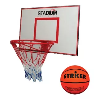 Tablero Y Aro De Basquet Mas Pelota  Basket Striker N 3