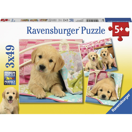 Rompecabezas Ravensburger 3x49 Piezas Cachorros Edad 5