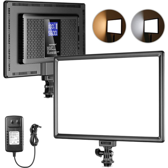 Ultra-fino 192 Led Video Luz Panel Neewer Con Pantalla Lcd