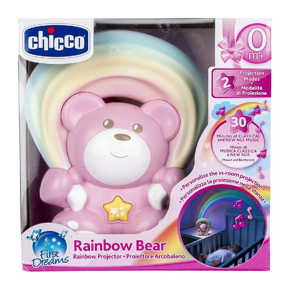 Proyector musical para niños Chicco Pink Rainbow Bear