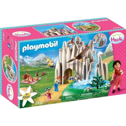 Todobloques Playmobil 70254 Heidi Lago Con Pedro Y Clara