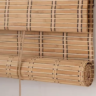 Cortina Roller Persiana Bambú Enrollable Bamboo 150x180