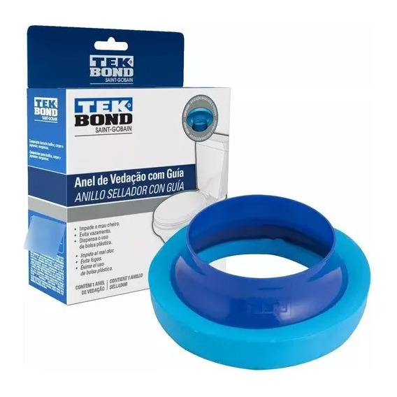 Aro Cera Conexion Base Inodoro Universal Tek Bond