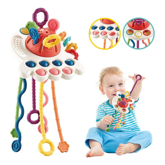 Juguetes Sensoriales Para Bebés Montessori 4 En 1 Multiuso