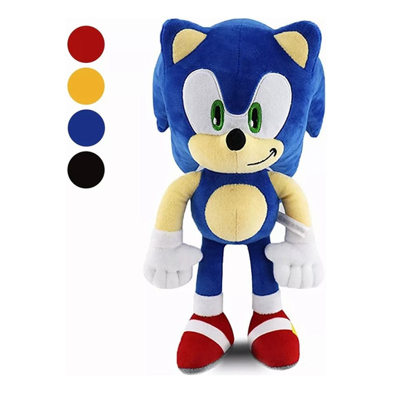 Peluche Sonic 30 Cm Alto Perfecto Regalo