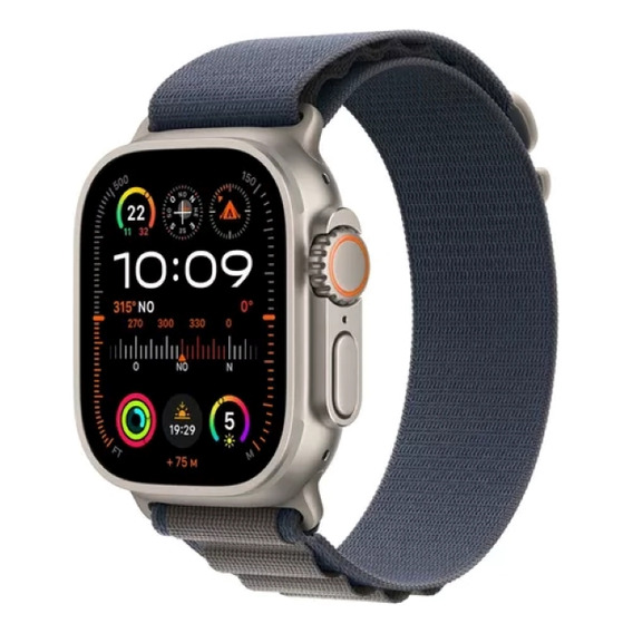 Apple Watch Ultra 2 GPS + Celular • Caja de titanio de 49 mm • Correa Alpine azul - Chica