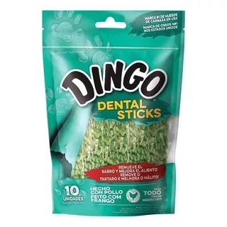 Petisco Para Cães Dental Sticks 10 Unidades 90g Dingo Full