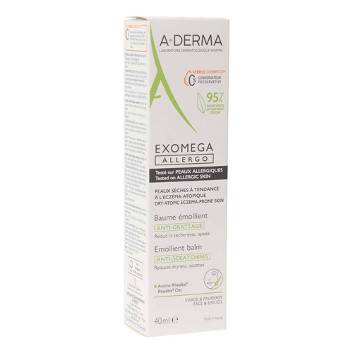  Bálsamo Emoliente X A-derma Exomega Allergo 40ml