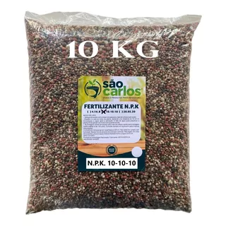 Adubo Fertilizante 10kg - Npk 10 10 10  Granulado Uso Geral
